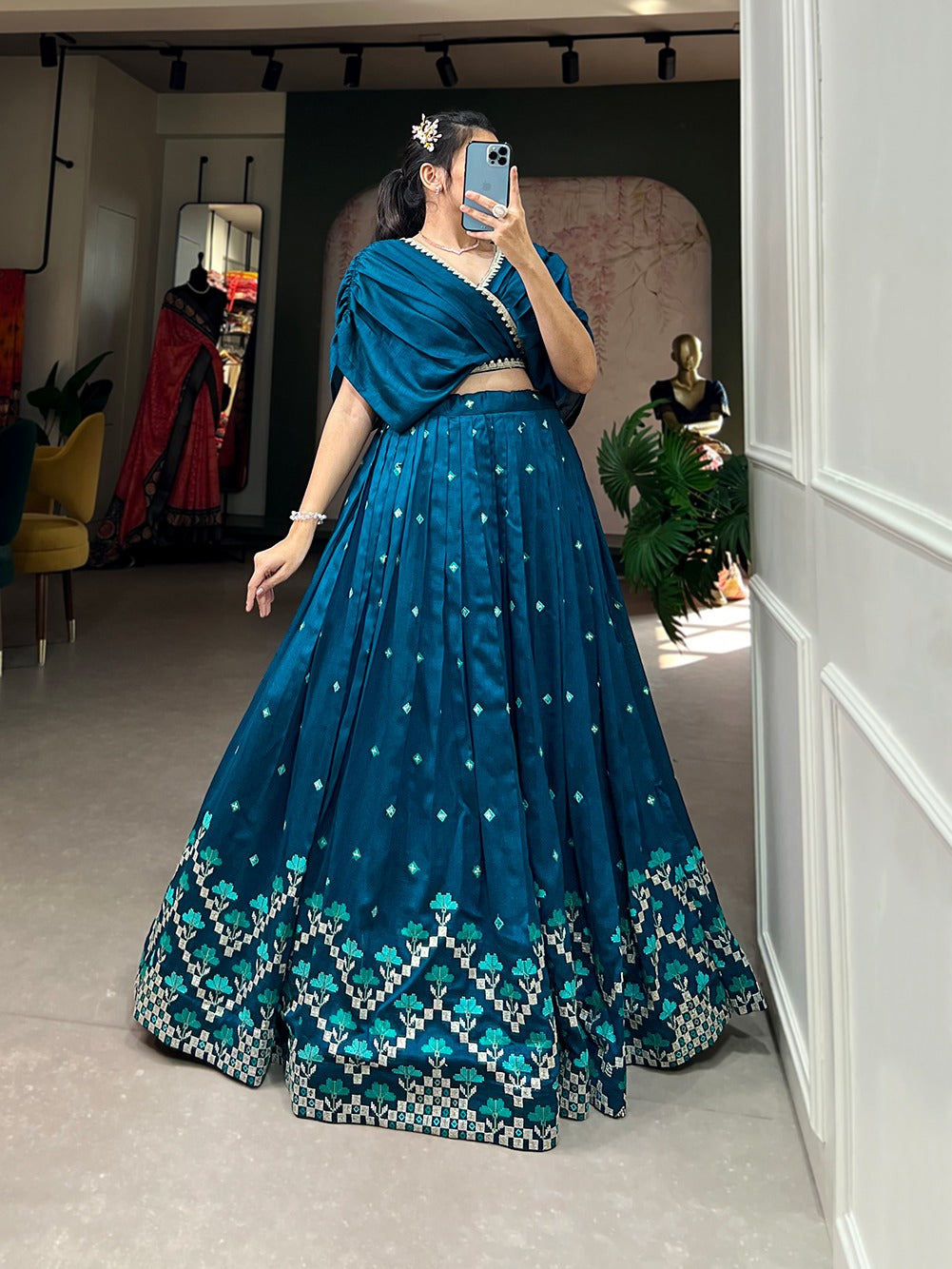 Stylish co-ord set lehenga