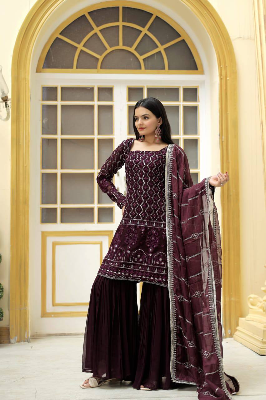 Sharara Dupatta Set