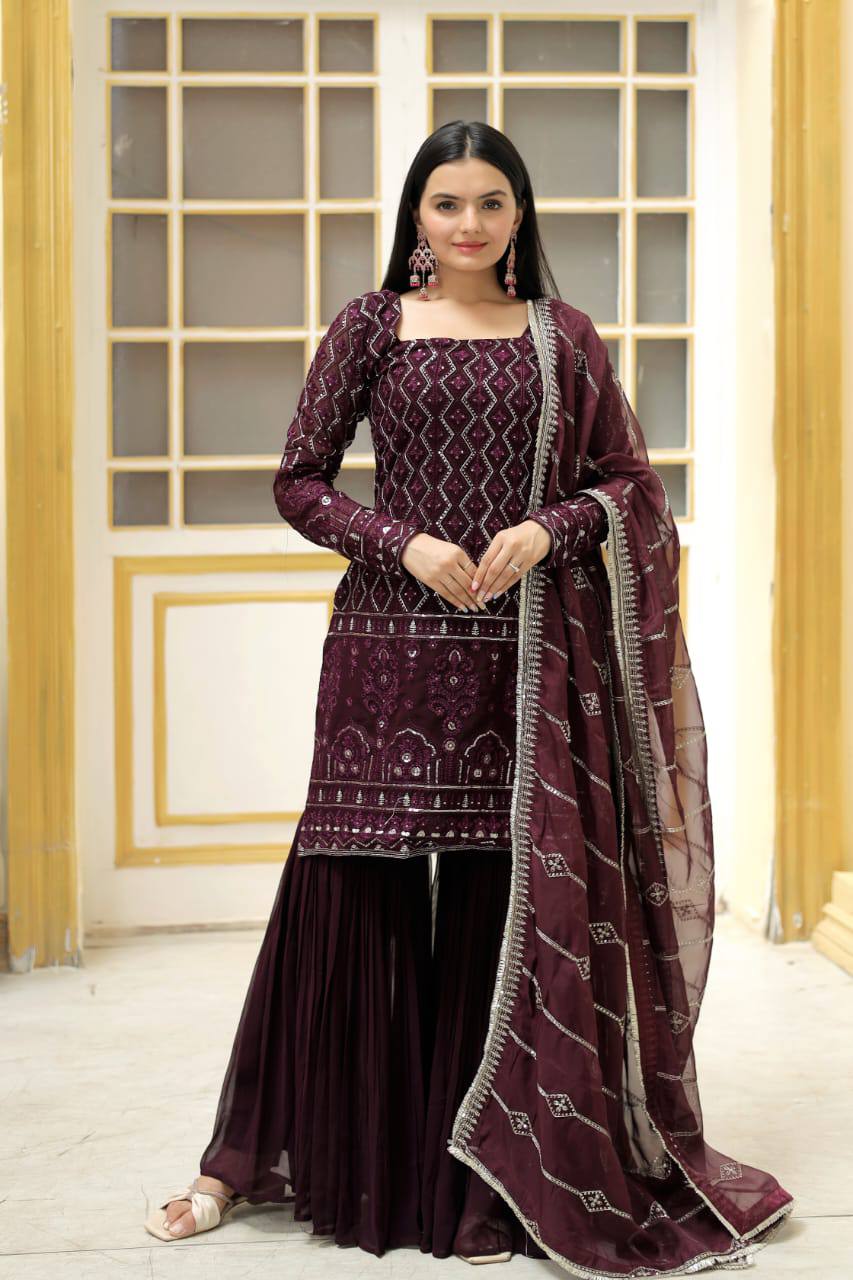 Sharara Dupatta Set