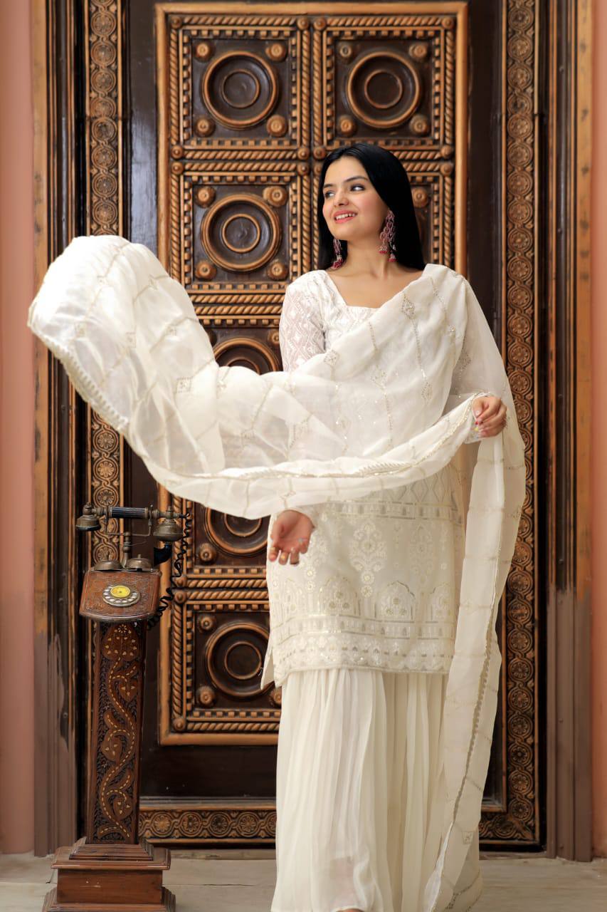 Sharara Dupatta Set