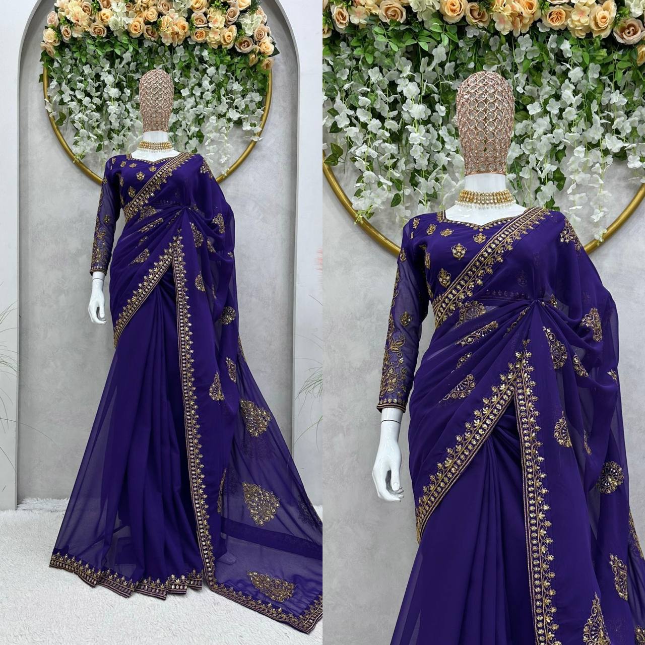 Madhuri Dixit Inspired Saree