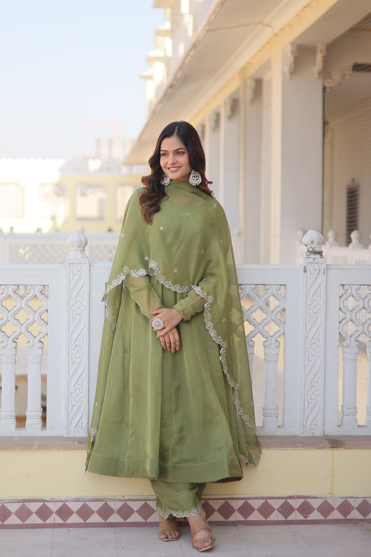 Elegant Silk Anarkali