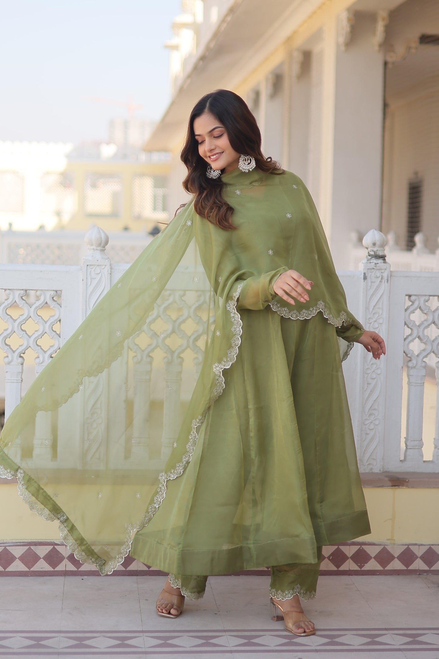 Elegant Silk Anarkali