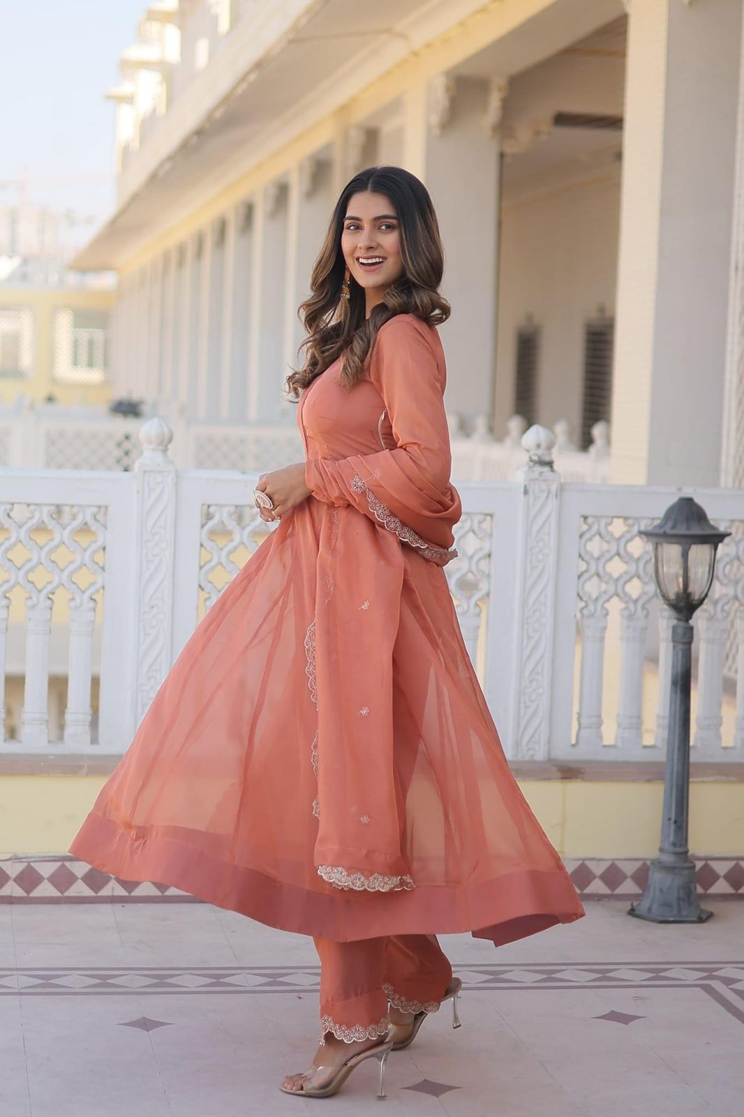 Elegant Silk Anarkali