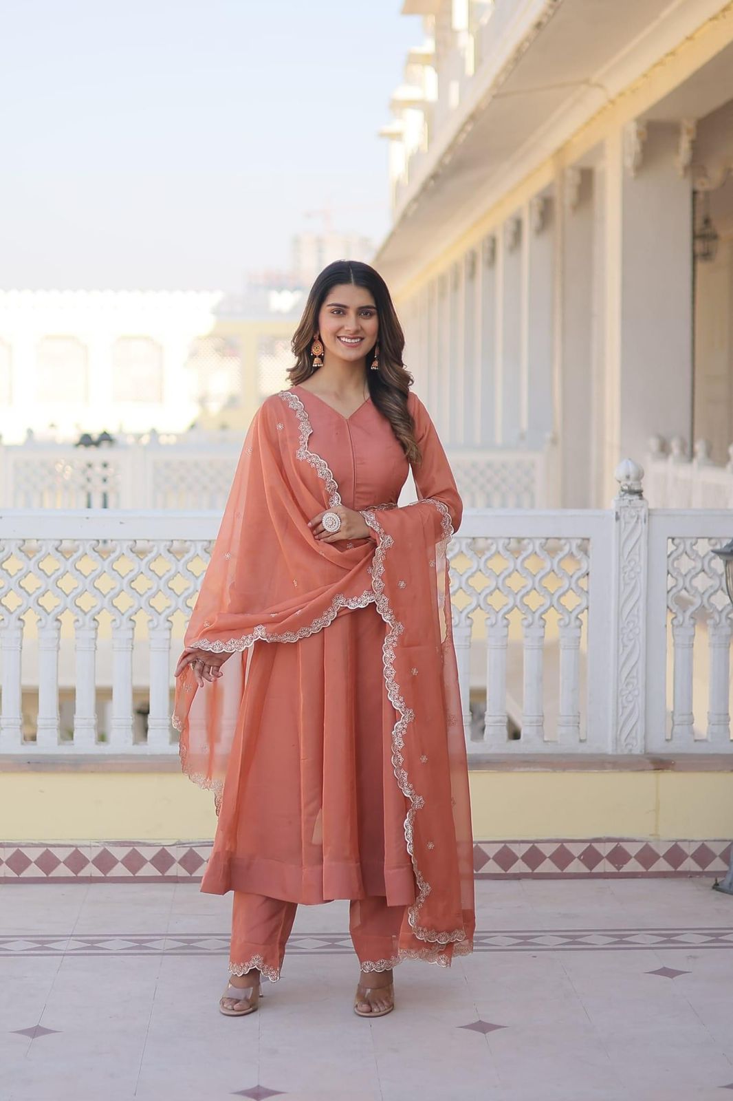 Elegant Silk Anarkali