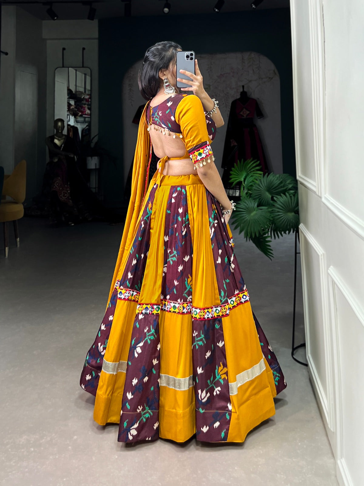 Colorful Rayon Lehenga for Navratri