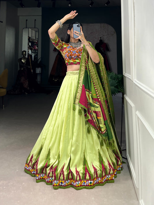 Tussar Silk Lehenga Choli