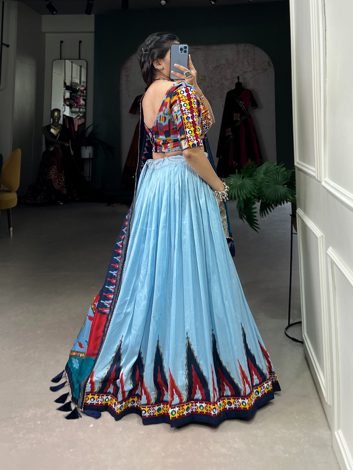 Tussar Silk Lehenga Choli