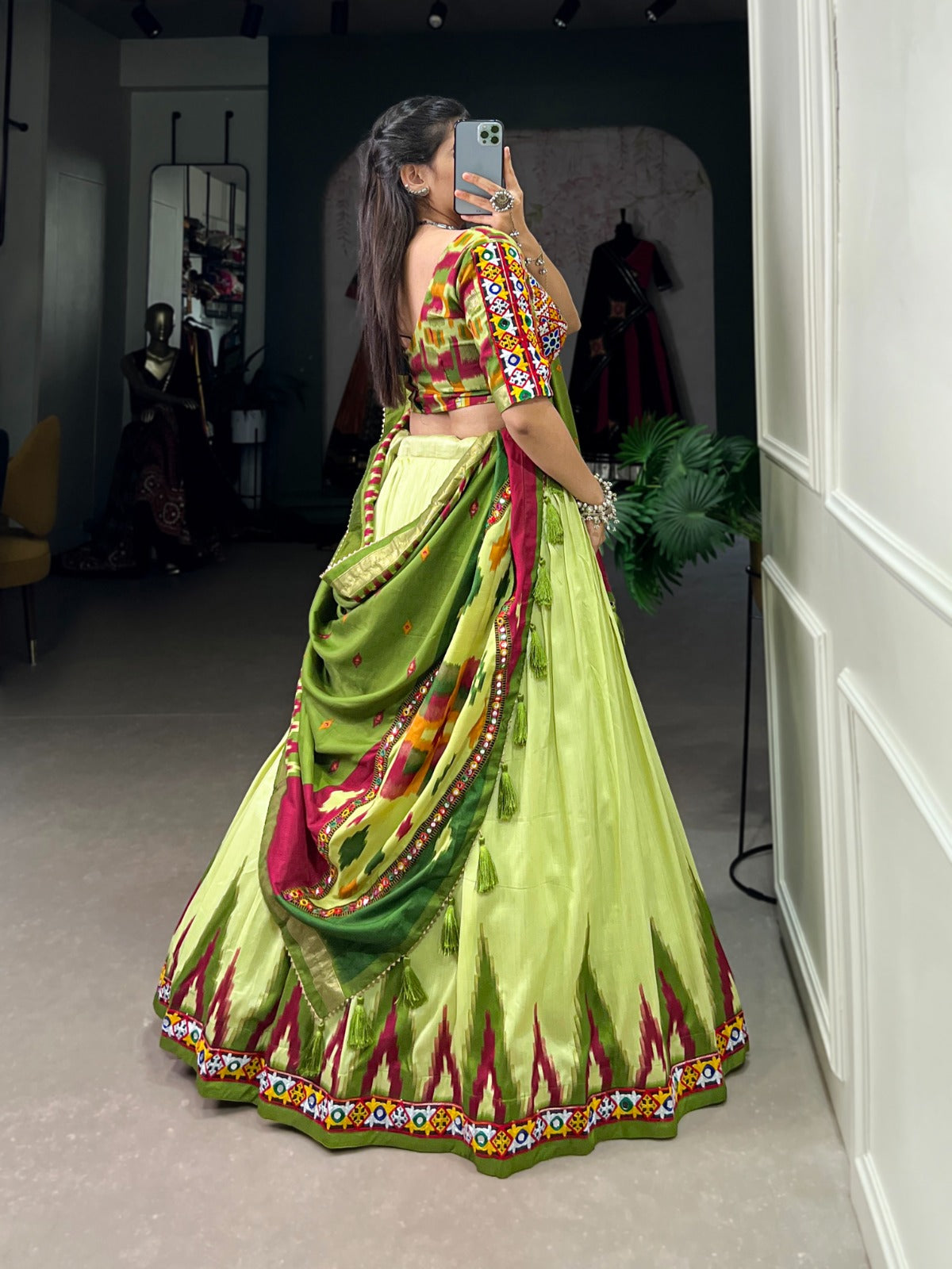 Tussar Silk Lehenga Choli