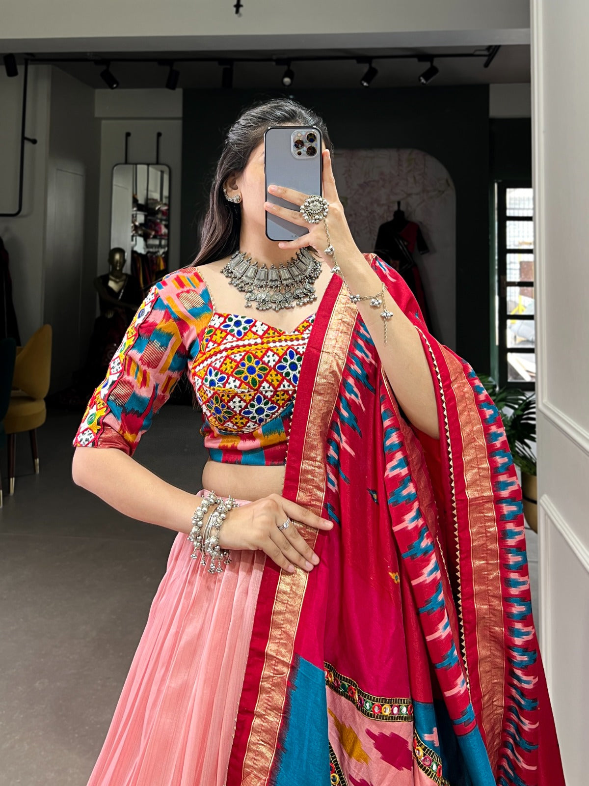 Tussar Silk Lehenga Choli